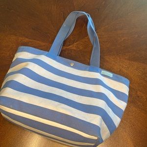 Dolce  & Gabbana Perfumes Blue & White canvas Striped Tote